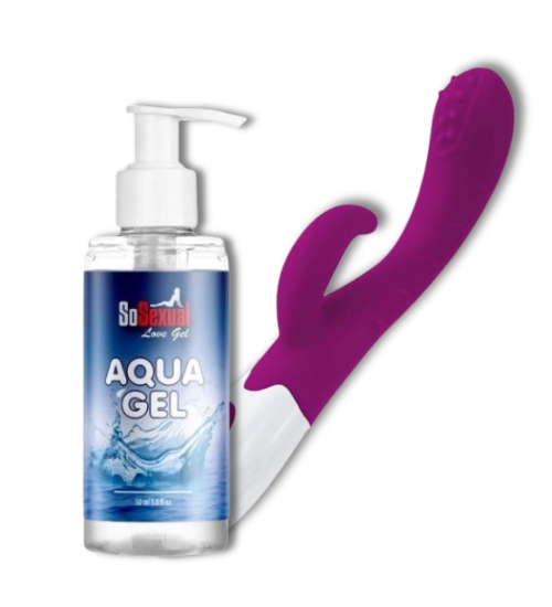 Vibrátor Deep Fantasy + Aqua gel - kluzný gel 150 ml
