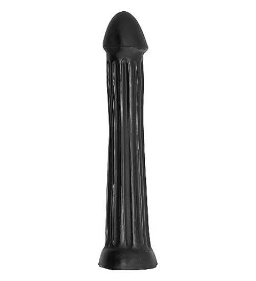 Mohutné černé anální dildo