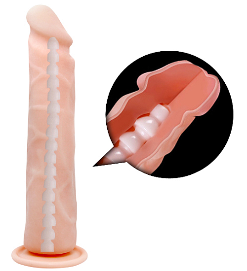 Dildo s páteří na přísavce