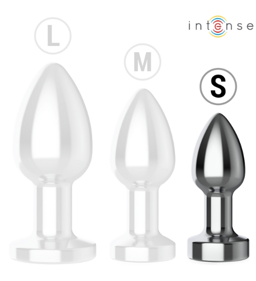 Metalová anální zátka s bezdrátovým ovladačem