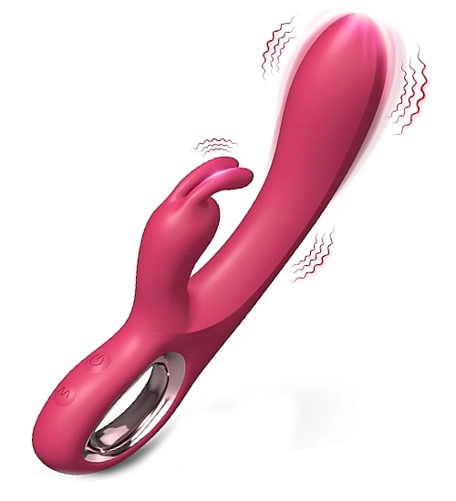 Vodotěsný vibrátor s výstupkem na klitoris