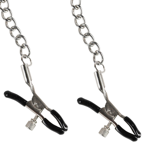 Roubík do úst se svorkami na bradavky