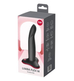 Černé silikonové dildo s tvarovatelným dříkem 