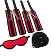 Červenočerná bondage sada