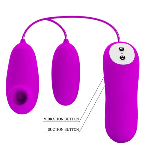 Vzduchový stimulátor klitorisu + vajíčko