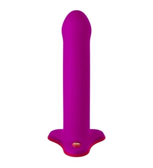 Hladké růžové dildo s červenou přísavkou