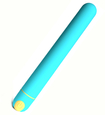 Voděodolný klasický vibrátor s USB nabíjením
