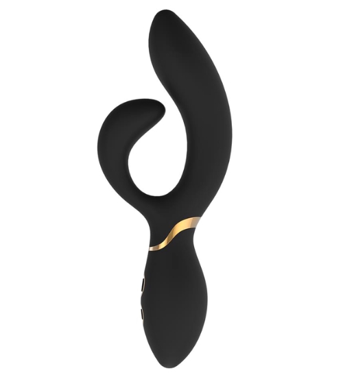 Elegantní černý králičí vibrátor