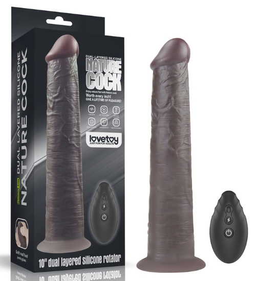 Tmavé dildo s bezdrátovým dálkovým ovládáním