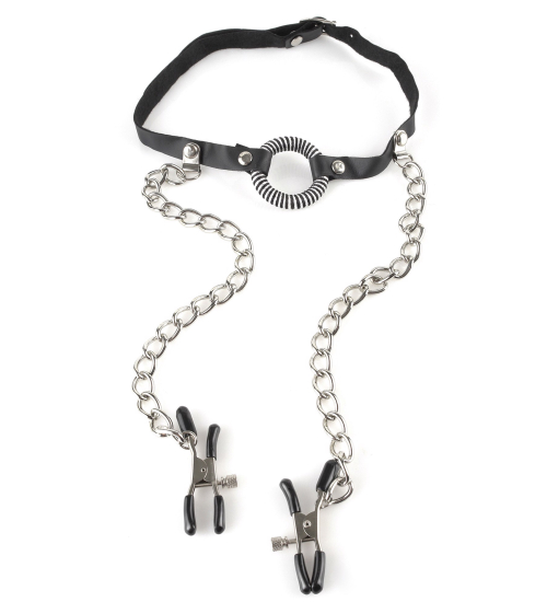 Knebel + svorky na bradavky