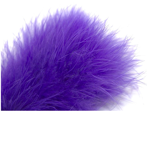 Stříbrný anální kolík s fialovou bambulí