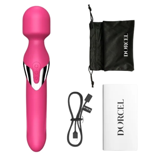 Rotační vibrátor s masérem - Dorcel