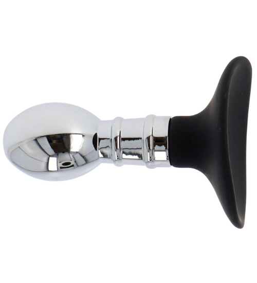 Stříbrný anální kolík s přísavkou