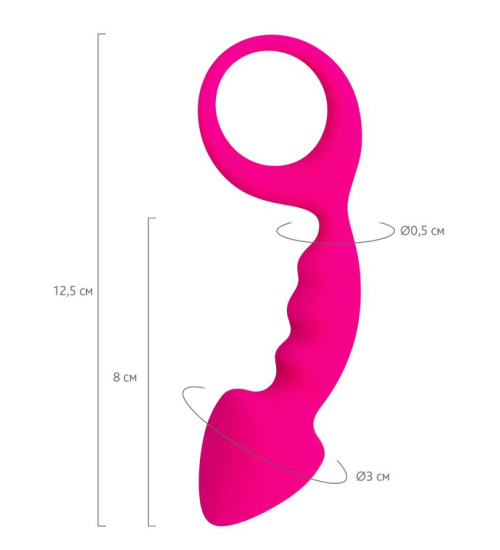 Růžová zátka ve tvaru šipky