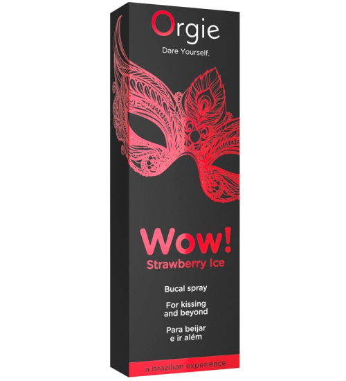 Chladivý jahodový sprej na rty - Orgie WOW!
