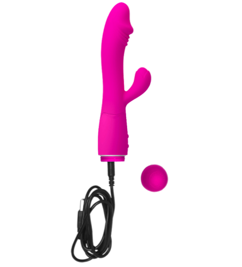 Růžový USB vibrátor