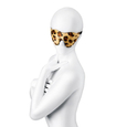 Maska na oči s leopardím vzorem