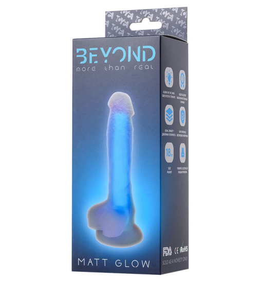 Penis svítí modře