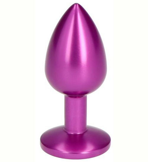 Fialový anální kolík s diamantem