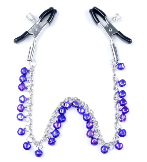 Fialové svorky na bradavky