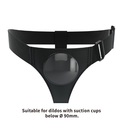 Postroj s popruhem - Harness Briefs Black