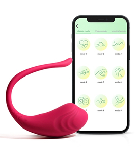 Růžové vibrační vajíčko 9 režimů