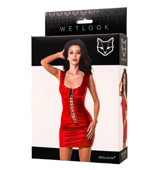 Červené šněrovací šaty