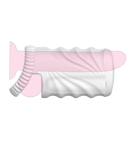 Měkký masturbátor s výstupky a vibracemi