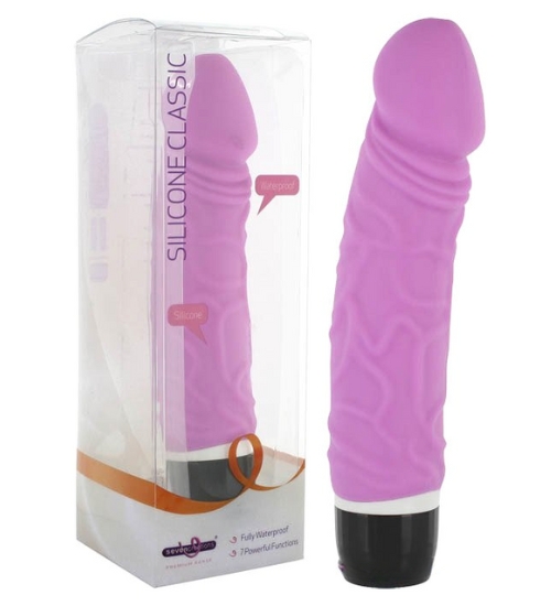 Klasický růžový vibrátor - 7 režimů