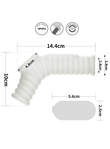 Žebrovaný návlek na penis a varlata