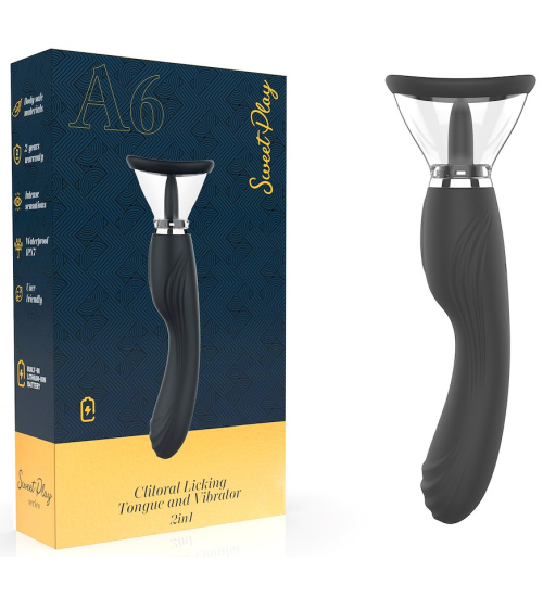 Vibrátor s funkcí jazyka a sání