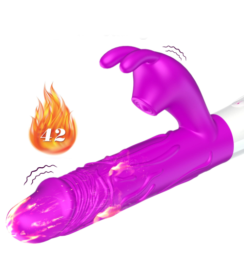 Vyhřívaný silikonový vibrátor se 7 vibračními režimy