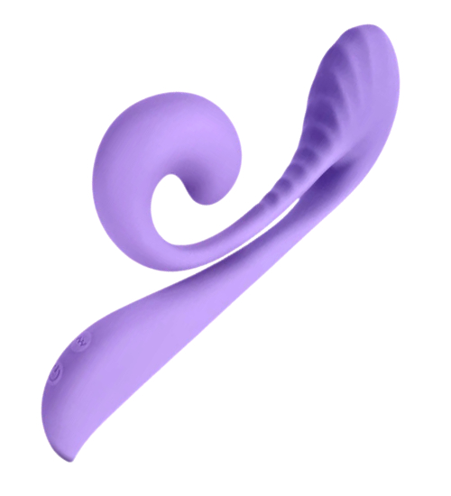 Fialový flirtující multitaskingový vibrátor