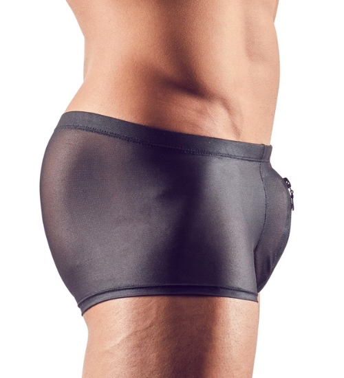 Černé boxerky se zipem