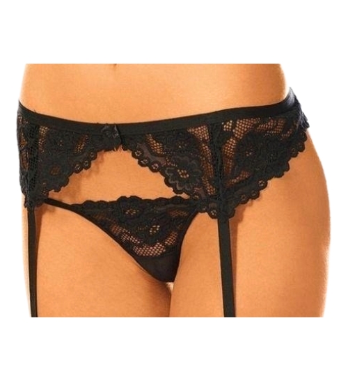 Krajkový podvazkový pás a tanga