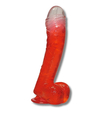 Pružný penis s přísavkou