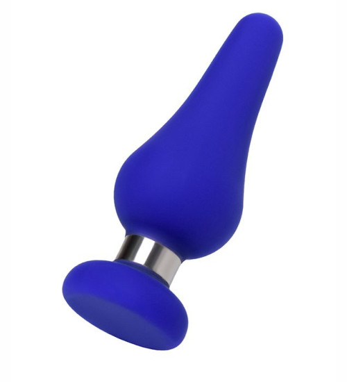 Fialový silikonový anální kolík