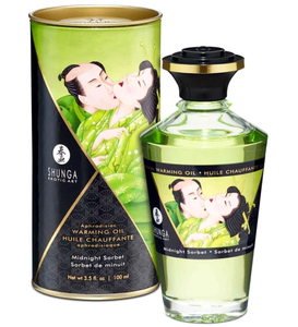 Zahřívací, jedlý olej - Půlnoční sorbet