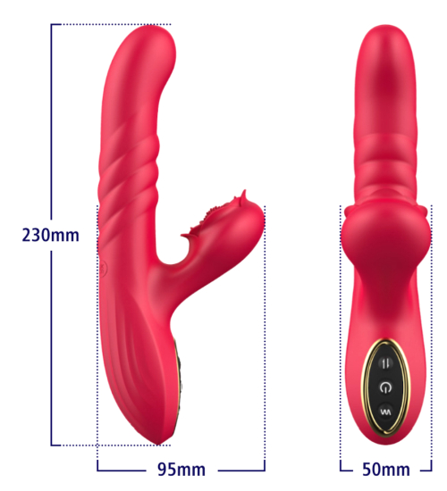 Růžový vibrátor pro stimulaci bodu G a klitorisu