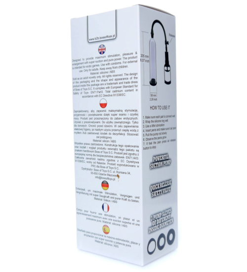 Vakuová pumpa pro zvětšení penisu