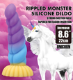 Barevné dildo jednorožec