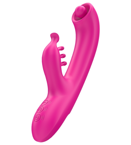 Růžový králíček s rotující kuličkou