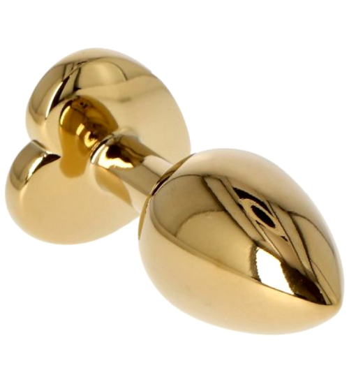 Zlatá zátka s diamantovým srdcem