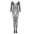 Černé bodystocking s dlouhým rukávem