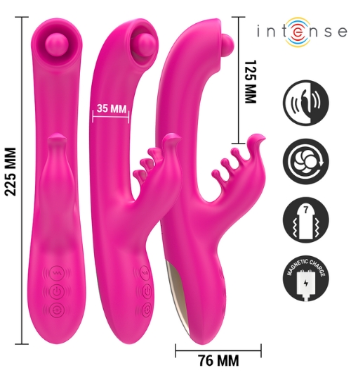 Růžový králíček s rotující kuličkou