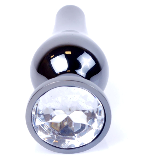 Černý anální kolík s diamantem