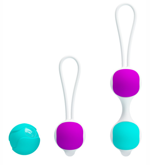 Progresivní gejša koule - 100% silikon