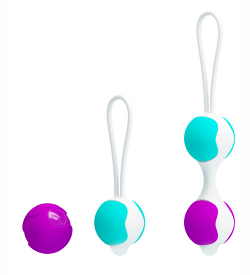 Progresivní gejša koule - 100% silikon