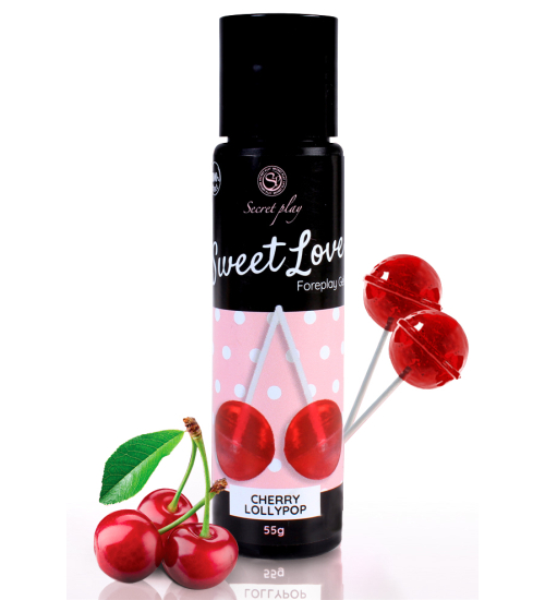 Gel s příchutí - třešňové lízátko