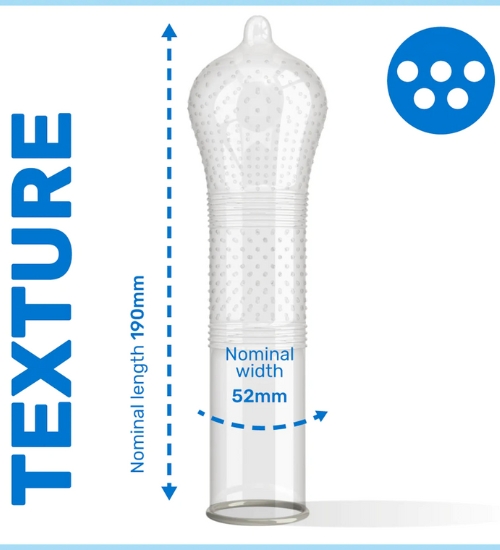Kondomy s výstupky Pasante Intensity 3 ks